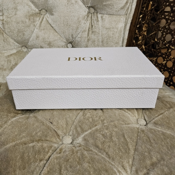 Authentic Dior Empty White and Gold Box - Picture 2 of 3